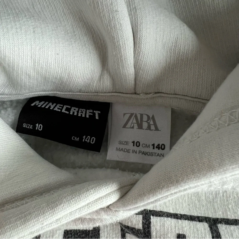 Zara X Minecraft Boys Hooded Sweater Size 10 - Picture 3 of 9
